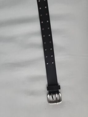 Classic Ladies Brown Leather Belt with Silver Buckle